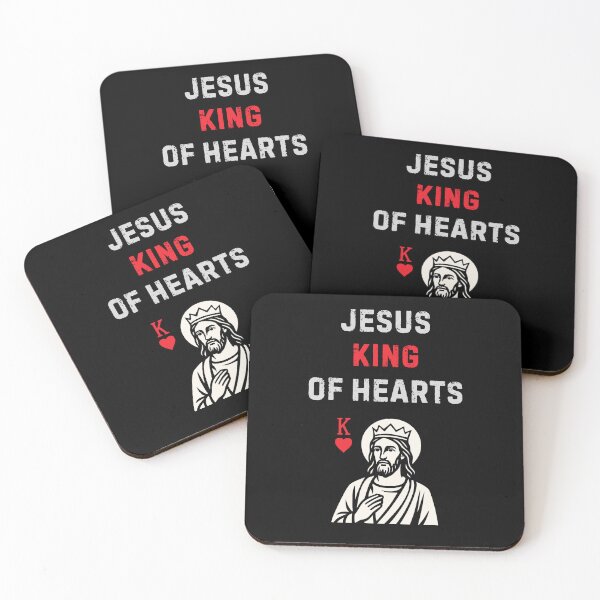 Item preview, Jesus King Of Hearts Funny Gift For Christians designed and sold by WearFine.