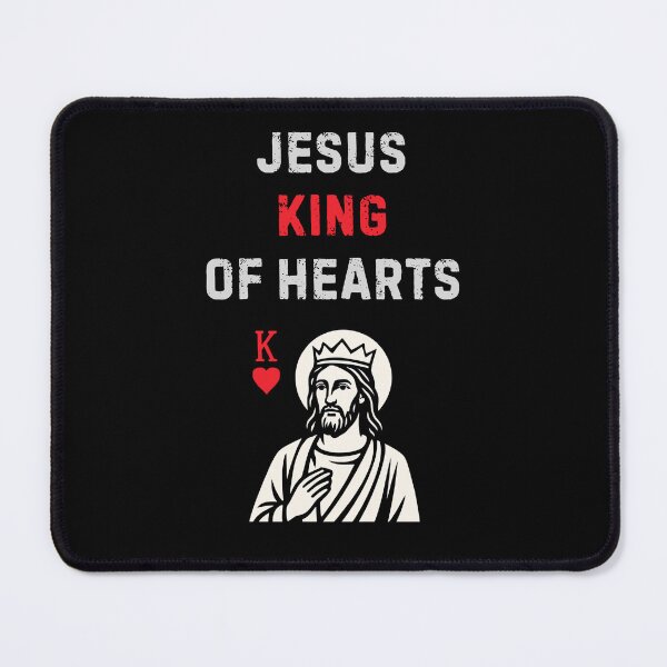 Item preview, Jesus King Of Hearts Funny Gift For Christians designed and sold by WearFine.