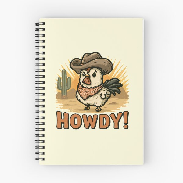 Item preview, Howdy Cowboy Chicken Funny Western Farm Animal Retro Cute Design designed and sold by daila70.