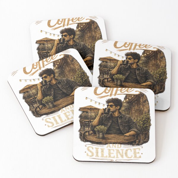 Item preview, Coffee and silence designed and sold by VLC Shirt.