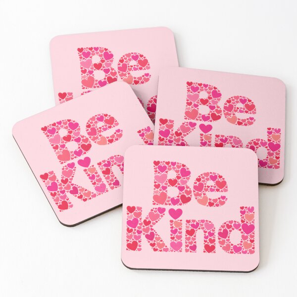 Item preview, Be Kind | Pink Heart Typography Inspirational Design designed and sold by Stubblejumper Artworks.