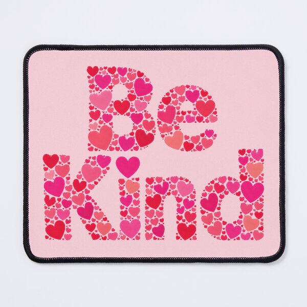 Item preview, Be Kind | Pink Heart Typography Inspirational Design designed and sold by Stubblejumper Artworks.