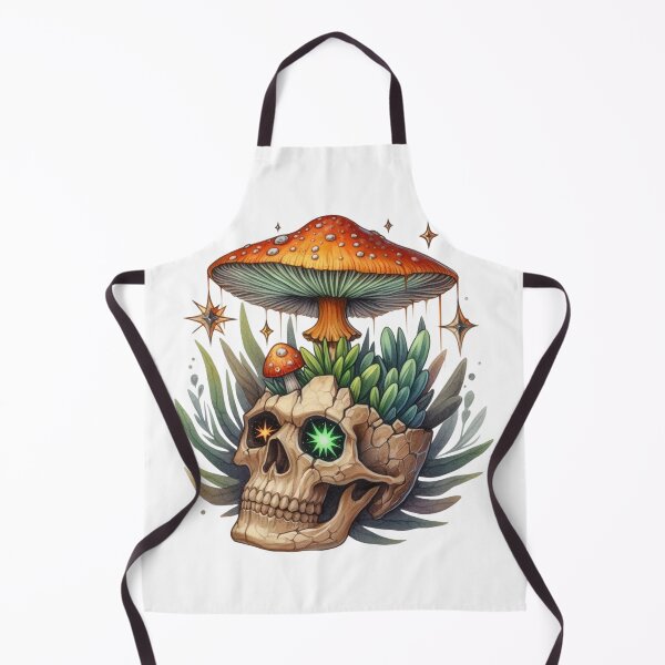 Item preview, skull and mushroom designed and sold by MysticLeeCreationsandHair.