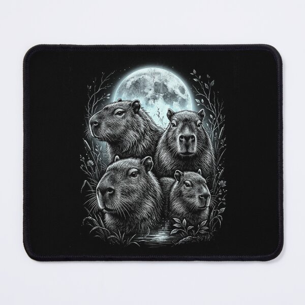Item preview,  Full Moon Vintage Capybara Funny Wildlife Capybaras Animal Lover designed and sold by SOUFIANE1991.