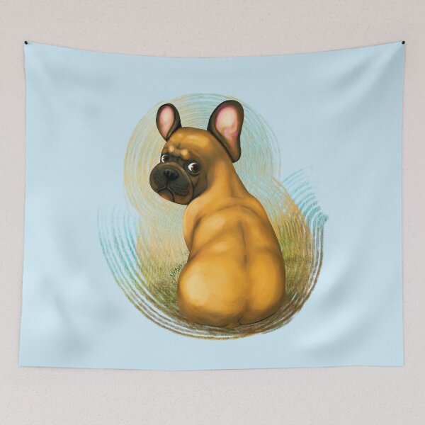 Item preview, Fawn French bulldog with a black mask designed and sold by Konopikyu.