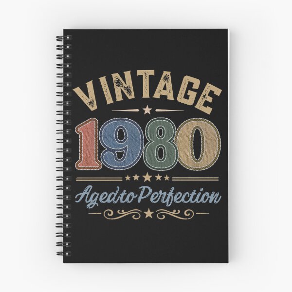Item preview, Vintage 1980 Aged to Perfection Retro Birthday Design | Born in 1980 | Embroidered Denim Style designed and sold by Silaris Designs.