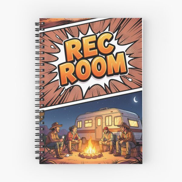 Item preview, Rec Room Wild West Comic Style Cowboy Campfire Art designed and sold by FlatInkStudio.