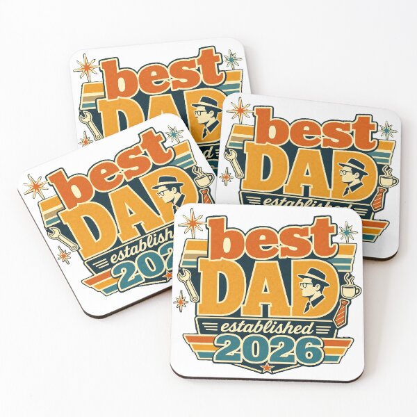 Item preview,  Best Dad Established 2026 Retro Typography Gift designed and sold by Zara Art House.