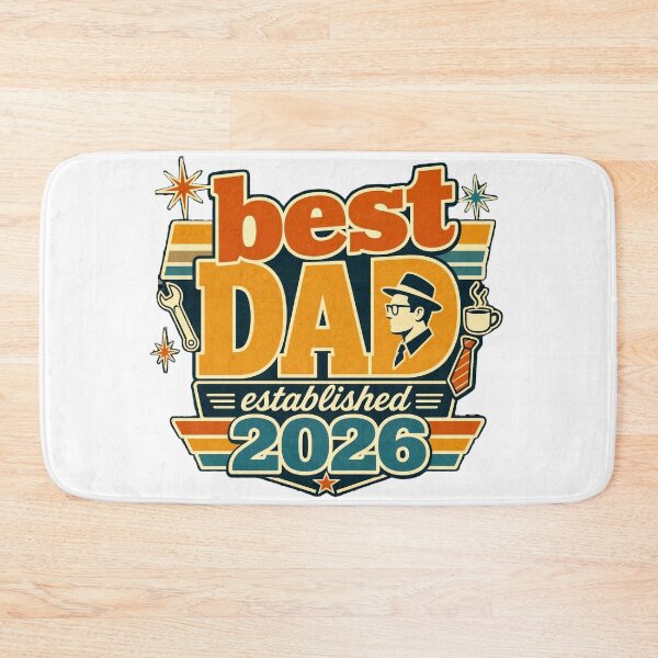 Item preview,  Best Dad Established 2026 Retro Typography Gift designed and sold by Zara Art House.
