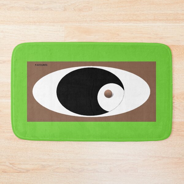Item preview, Eclipse Abstract Wall Art — Bold Black White and Brown Digital Print designed and sold by FavouredStudio.