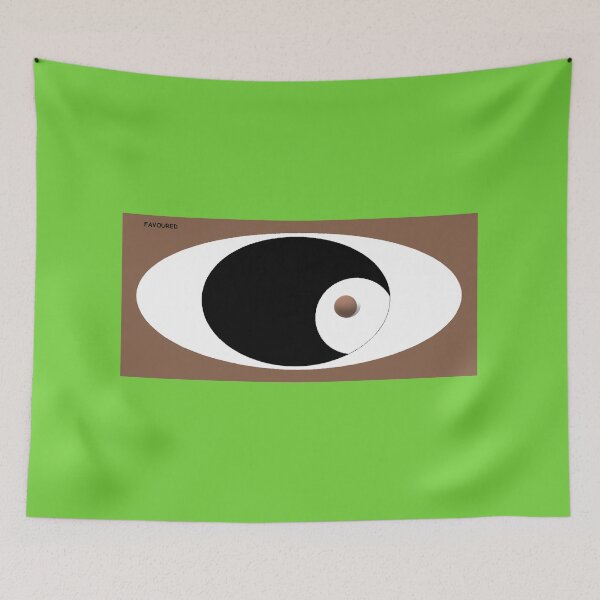 Item preview, Eclipse Abstract Wall Art — Bold Black White and Brown Digital Print designed and sold by FavouredStudio.