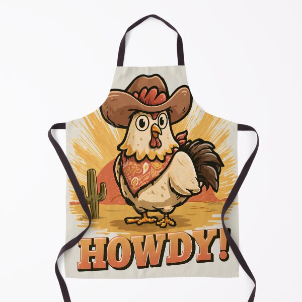 Item preview, Funny Cowboy Chicken Howdy Western Desert Retro Farm Animal Tee designed and sold by daila70.
