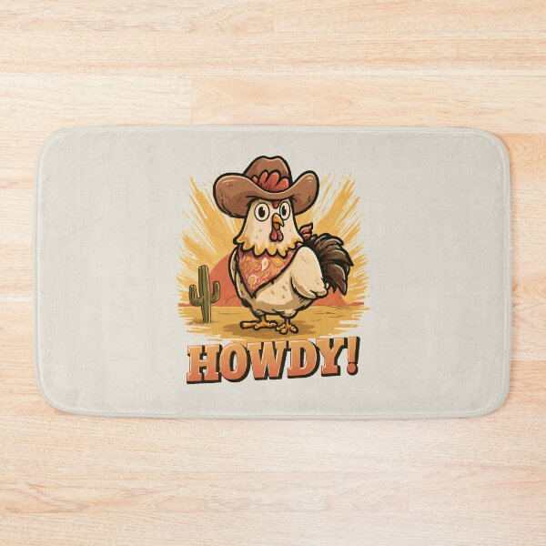 Item preview, Funny Cowboy Chicken Howdy Western Desert Retro Farm Animal Tee designed and sold by daila70.