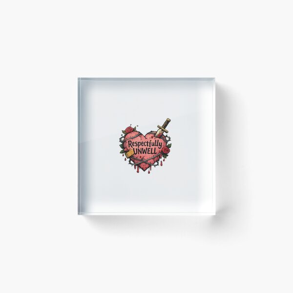 Item preview, Respectfully Unwell Broken Heart designed and sold by trippinimages.