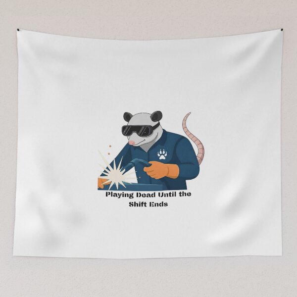 Item preview, Funny Welding Opossum Welder Possum Metalworking designed and sold by FANTASYoDarknes.