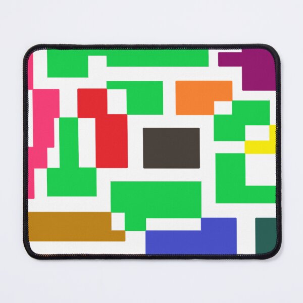 Item preview, Colourful Geometric Maze Wall Art — Bold Abstract City Print designed and sold by FavouredStudio.