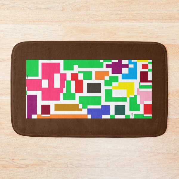 Item preview, Colourful Geometric Maze Wall Art — Bold Abstract City Print designed and sold by FavouredStudio.