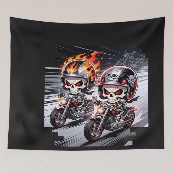Item preview, skull motorcycle designed and sold by wojtas90.