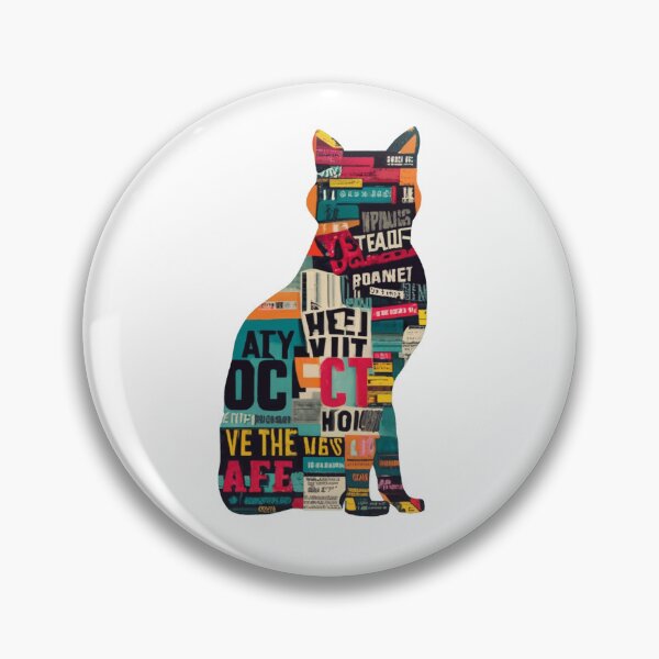 Item preview, Retro Newspaper Typography Cat Collage designed and sold by Nandana-SEN.