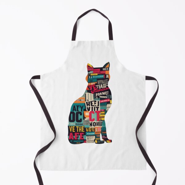 Item preview, Retro Newspaper Typography Cat Collage designed and sold by Nandana-SEN.