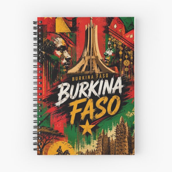 Aperçu de l'œuvre Burkina Faso — Art Cubiste Africain | Monument des Martyrs Ouagadougou | Design ZK PRO créée et vendue par zalakopro.