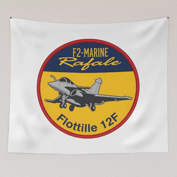 Item preview, Flottille 12F F2-Marine Rafale Military Patch Design designed and sold by CharlieDesings.