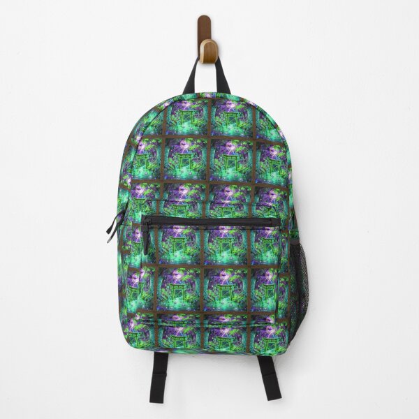 Item preview, Neon Mystic Forest Gate – Fantasy Nature Portal Art designed and sold by DervoTeck2767.