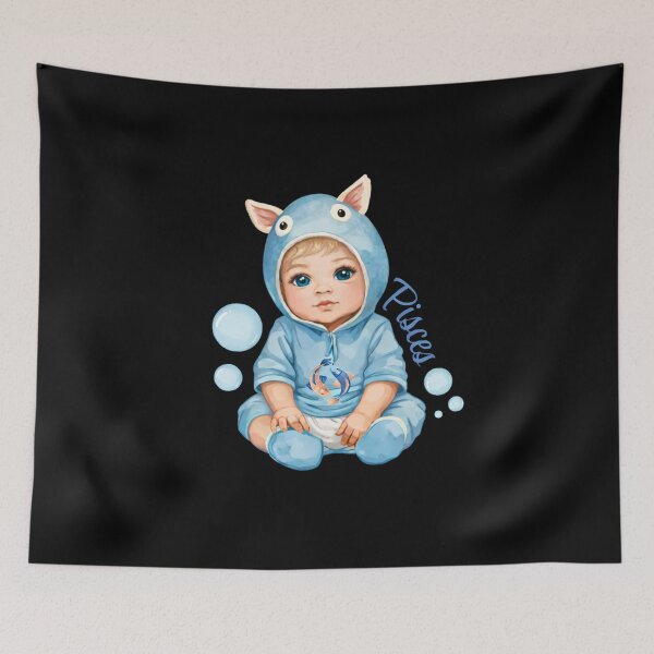 Item preview, Baby Pisces Dreams – Cute Zodiac Baby, Little Pisces Gift Idea designed and sold by Silaris Designs.
