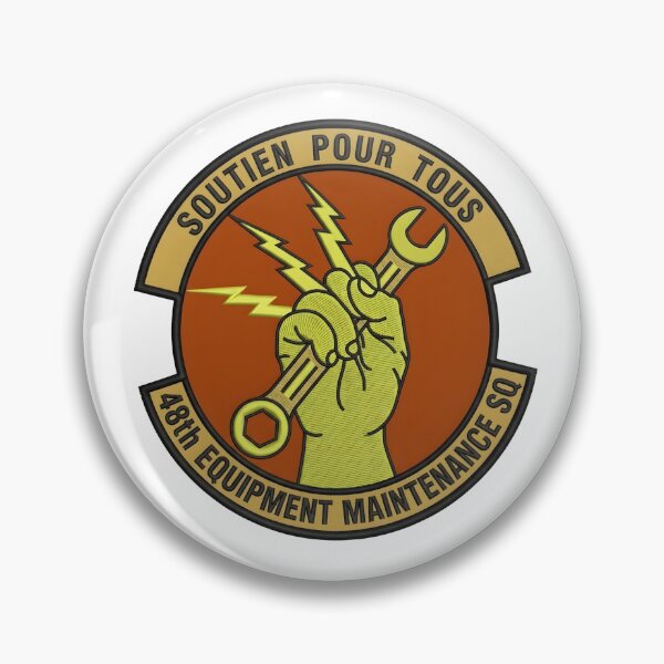 Item preview, 48th Equipment Maintenance Squadron Military Patch Design designed and sold by CharlieDesings.