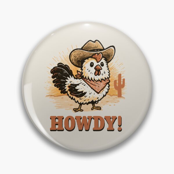 Item preview, Howdy Cowboy Chicken Cute Retro Western Cottagecore Farm Shirt designed and sold by daila70.