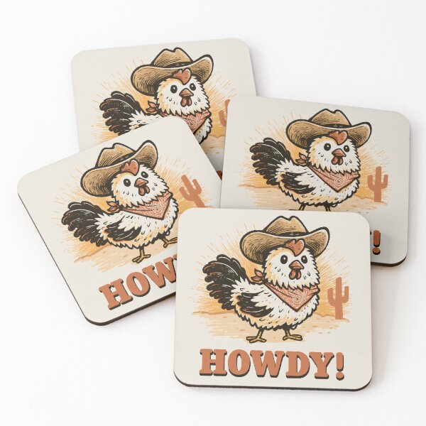 Item preview, Howdy Cowboy Chicken Cute Retro Western Cottagecore Farm Shirt designed and sold by daila70.