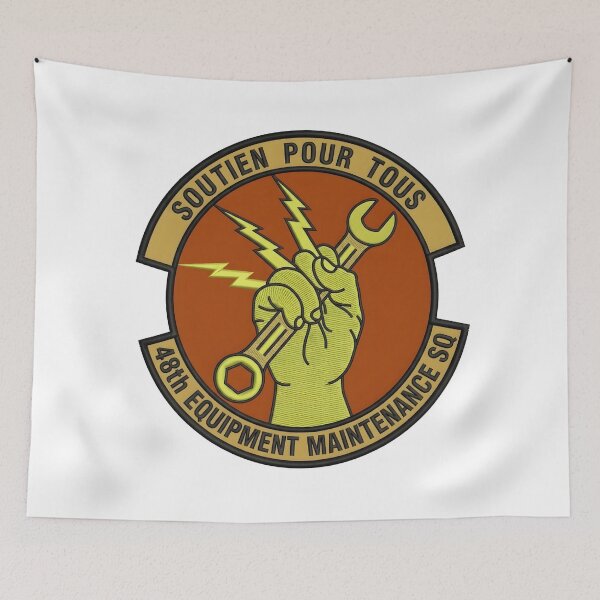 Item preview, 48th Equipment Maintenance Squadron Military Patch Design designed and sold by CharlieDesings.