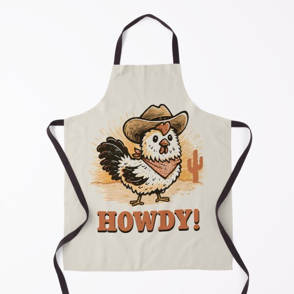 Item preview, Howdy Cowboy Chicken Cute Retro Western Cottagecore Farm Shirt designed and sold by daila70.