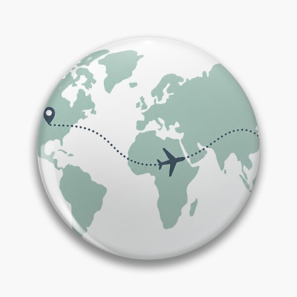 Item preview, Minimalist World Route Travel Design - Wanderlust Adventure Gift designed and sold by VisualArtsOasis.