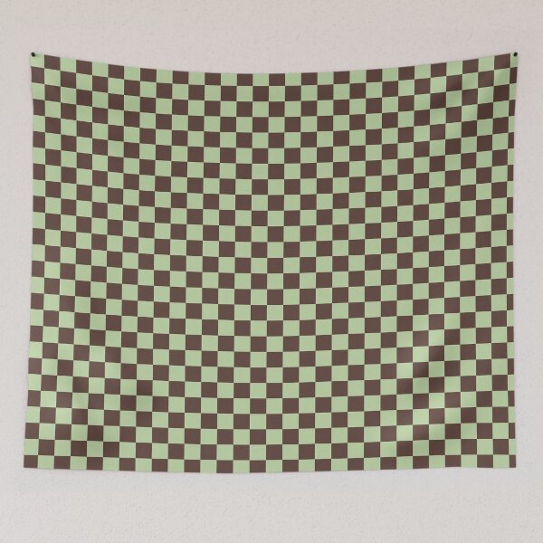 Item preview, Pistachio and Chocolate Checkered Phone Case | Gift for Teens and Girls | Minimalist Pistachio Checkerboard Journal | Gift for Students | Cute Chocolate and Green Checkers Tote Bag designed and sold by VivaFy.