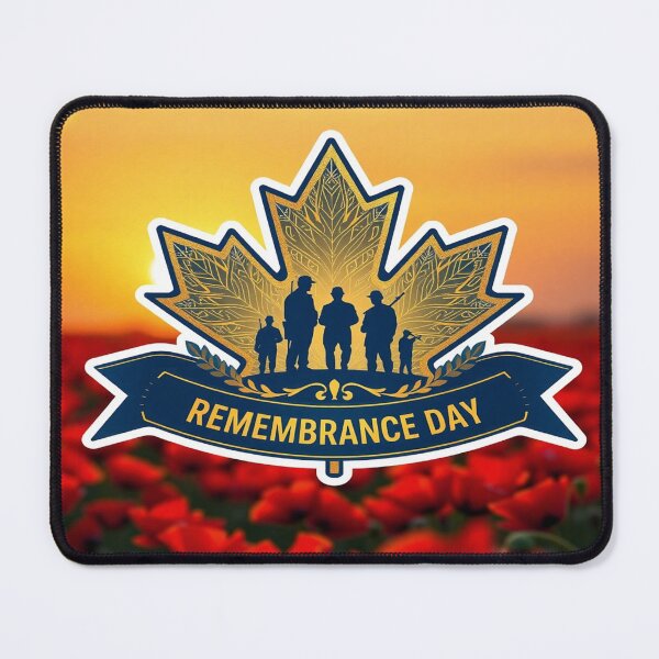 Item preview, Remembrance Day Sticker - Sunset and Poppy Field designed and sold by Tama-sirth.