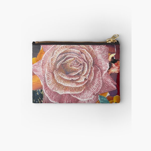 Item preview, Flaming rose- mixed media collage  designed and sold by LMT-art.
