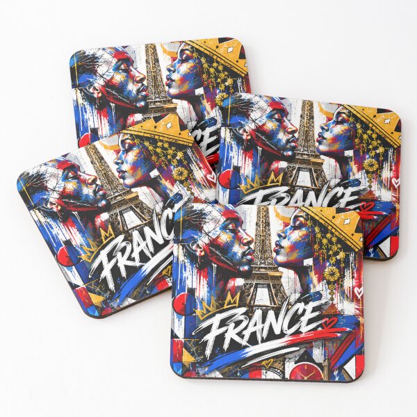 Item preview, France Paris — African Cubist Art | Eiffel Tower Street Art | ZK PRO Design designed and sold by zalakopro.