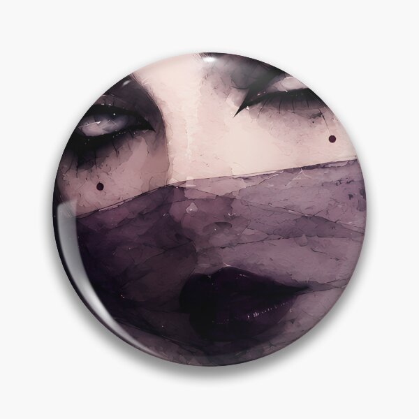 Item preview, Mysterious Veiled Woman Dark Goth Watercolor Art designed and sold by bellaever.