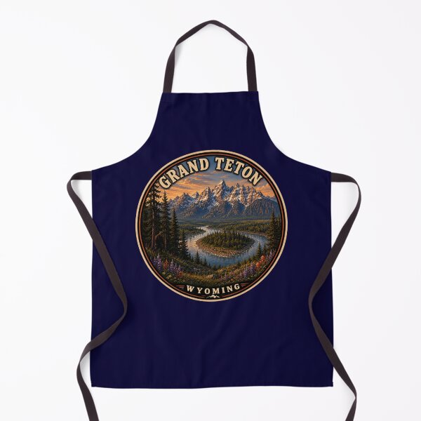 Item preview, Grand Teton National Park Retro Badge | Wyoming Mountain Adventure Sticker designed and sold by Swanny's Custom T-shirt and Gift Designs.