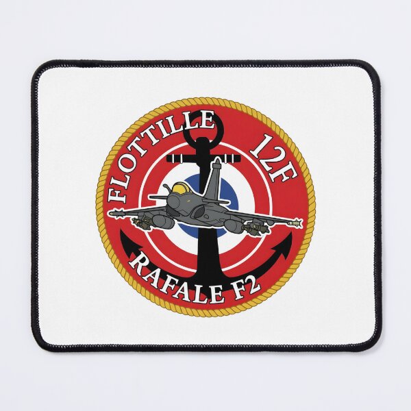 Item preview, Flottille 12F Rafale F2 Maritime Military Patch Design designed and sold by CharlieDesings.