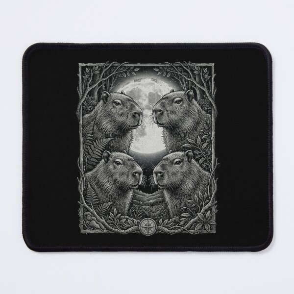 Item preview, Full Moon Vintage Capybara Funny Wildlife Capybaras Animal Lover designed and sold by SOUFIANE1991.