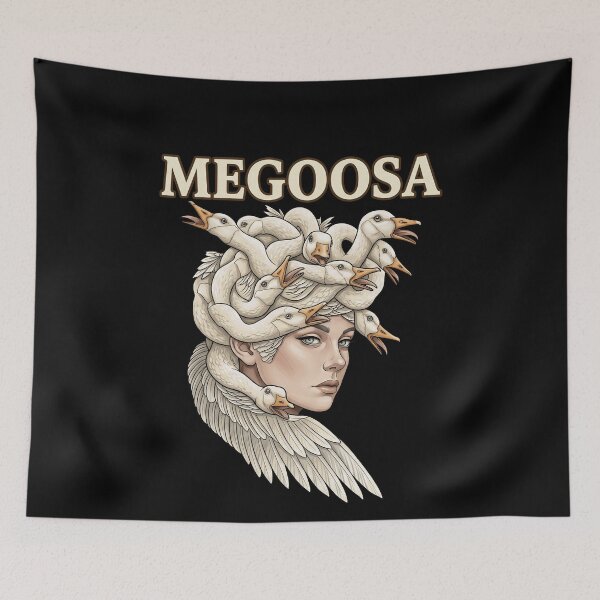 Item preview, Megoosa Winged Goose Medusa Goddess Fantasy designed and sold by elderberry.
