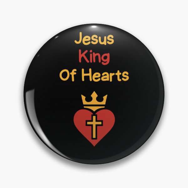 Item preview, Jesus King Of Hearts Funny Gift For Christians designed and sold by WearFine.