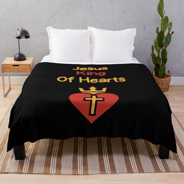 Item preview, Jesus King Of Hearts Funny Gift For Christians designed and sold by WearFine.
