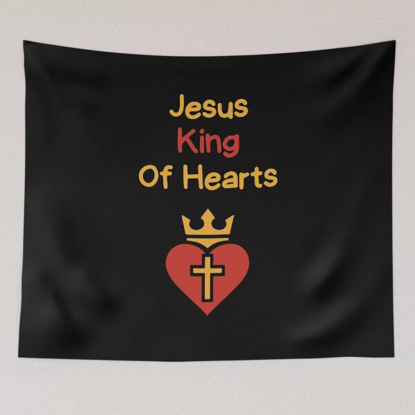 Item preview, Jesus King Of Hearts Funny Gift For Christians designed and sold by WearFine.