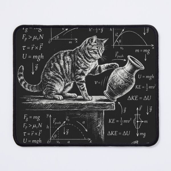 Item preview, What Cats Really Think - Funny Cat Physics Science Formula designed and sold by legendaryskins.