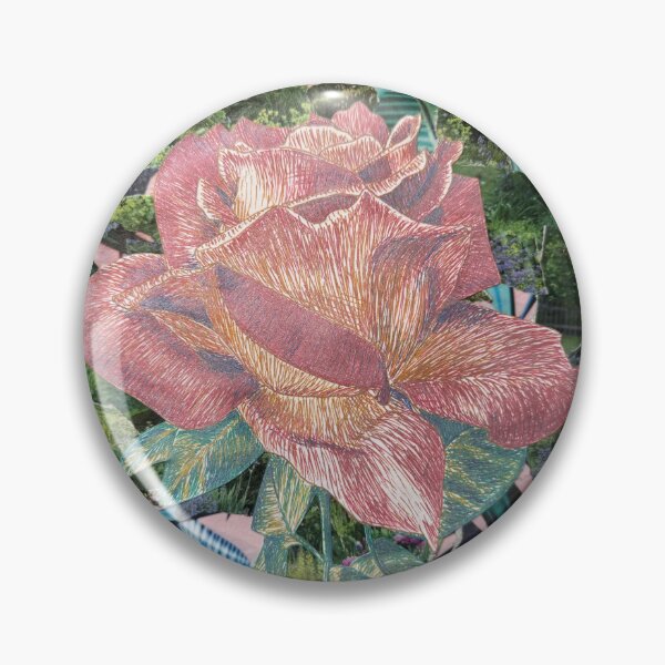 Item preview, Summer rose- mixed media collage  designed and sold by LMT-art.