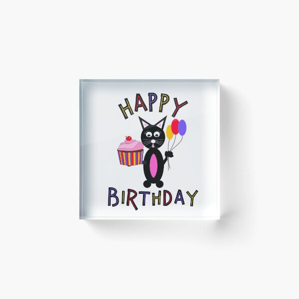 Item preview, Happy Birthday Cake designed and sold by Sartoris Art.