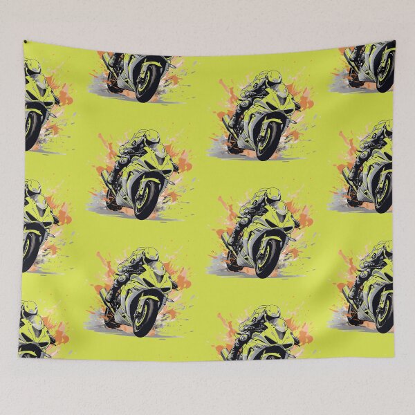 Item preview, Racing Motorcycle designed and sold by Magenta Merch.